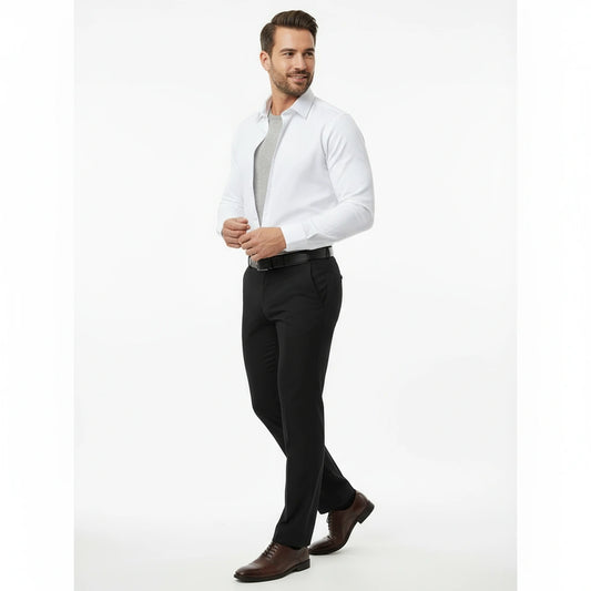 Men's Slim Fit Stretch Dress Shirt (Flex Comfort)
