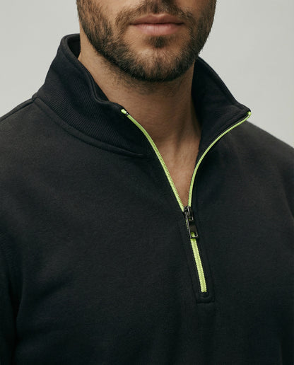 Autumn Men's Half Zipper Sweatshirts Long Sleeve Solid Color Pullover Turtleneck Streetwear Winter Warm Jacket Sport Coats
