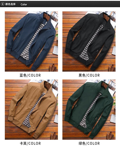 Men's Lightweight Slim Fit Bomber Jacket