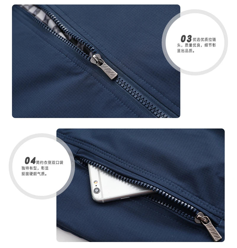 Men's Lightweight Slim Fit Bomber Jacket