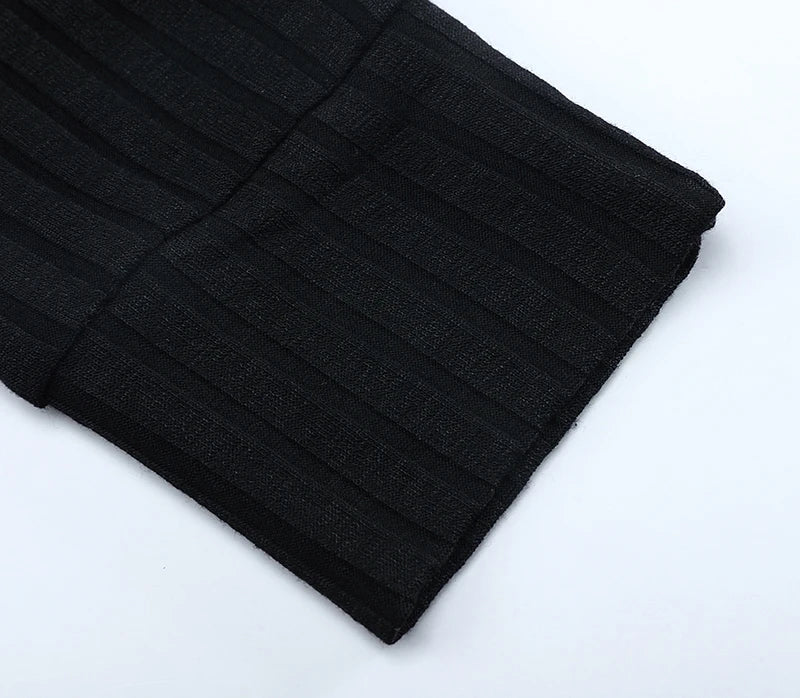 Men's Long Sleeve Muscle Fit Ribbed Polo