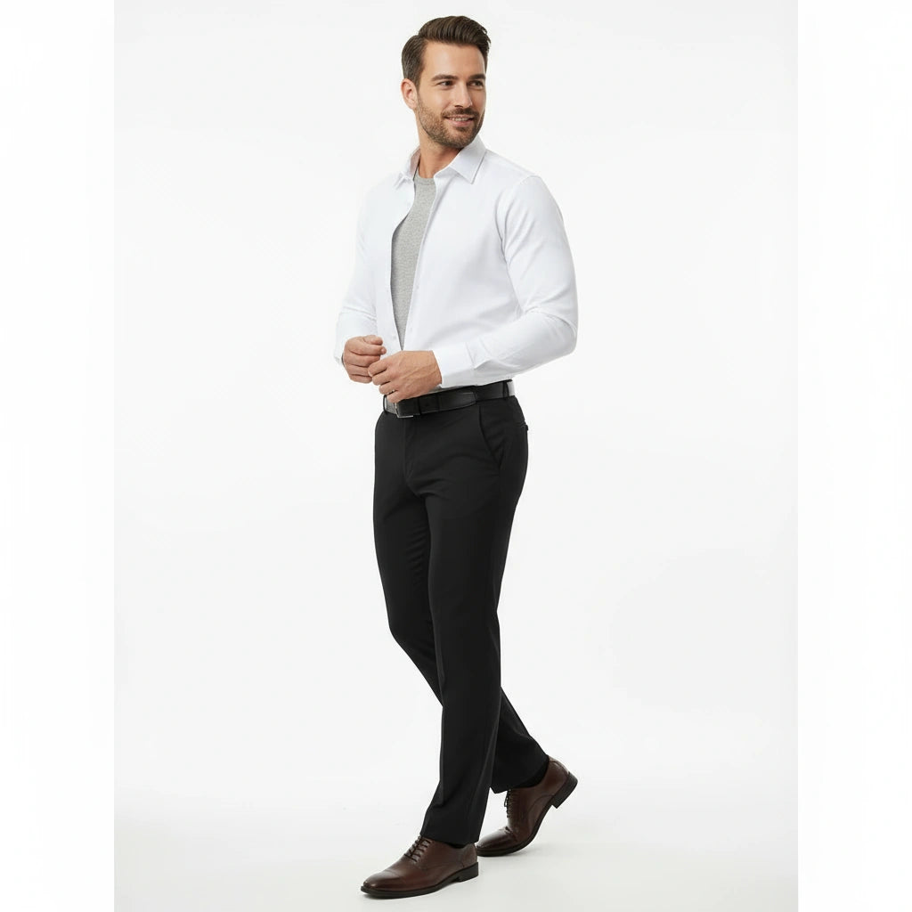 Men's Slim Fit Stretch Dress Shirt (Flex Comfort)