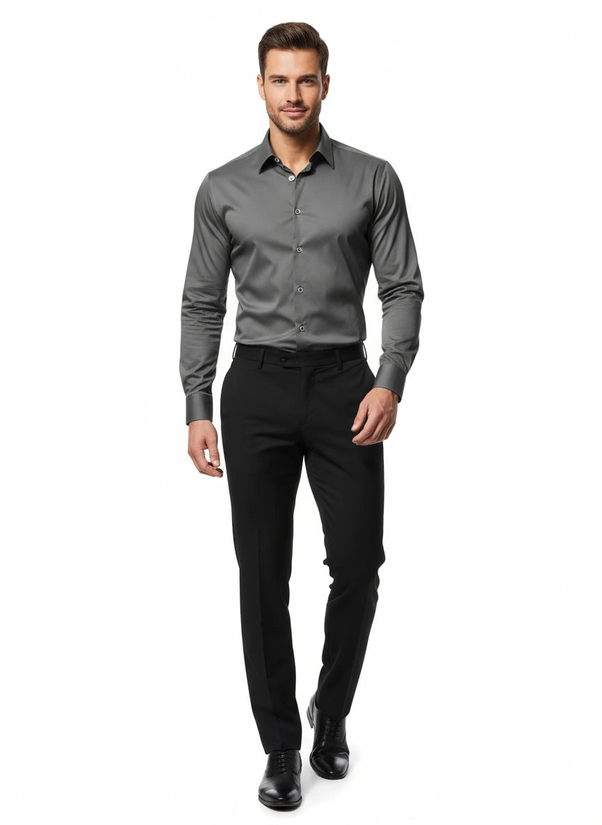 Men's Slim Fit Stretch Dress Shirt (Flex Comfort)