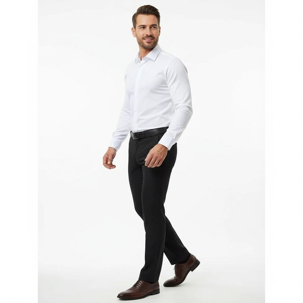 Men's Slim Fit Stretch Dress Shirt (Flex Comfort)