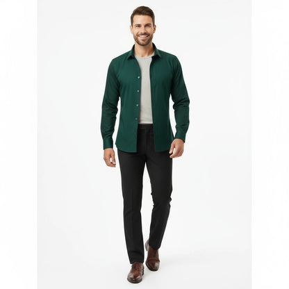 Men's Slim Fit Stretch Dress Shirt (Flex Comfort)