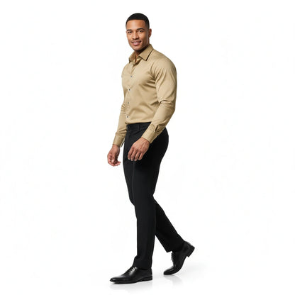Men's Slim Fit Stretch Dress Shirt (Flex Comfort)