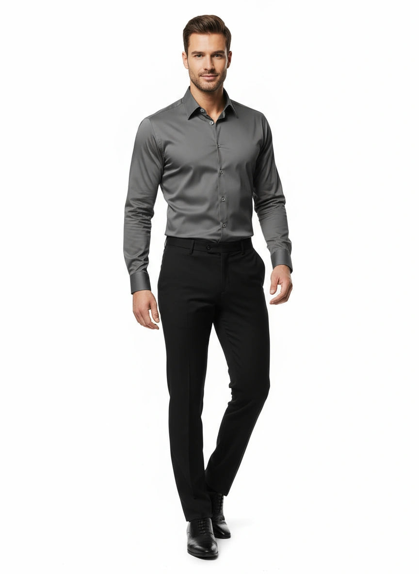 Men's Slim Fit Stretch Dress Shirt (Flex Comfort)
