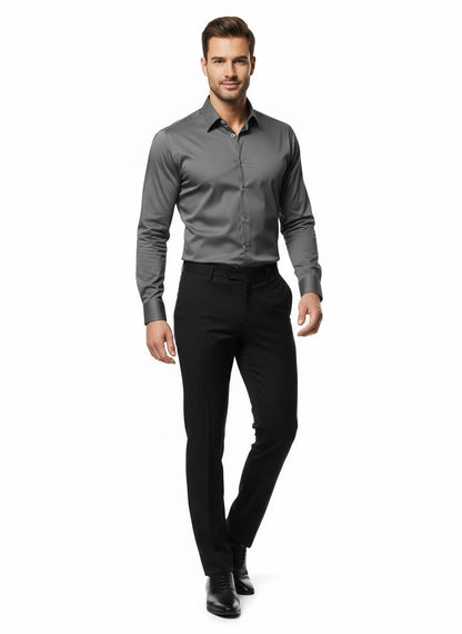 Men's Slim Fit Stretch Dress Shirt (Flex Comfort)