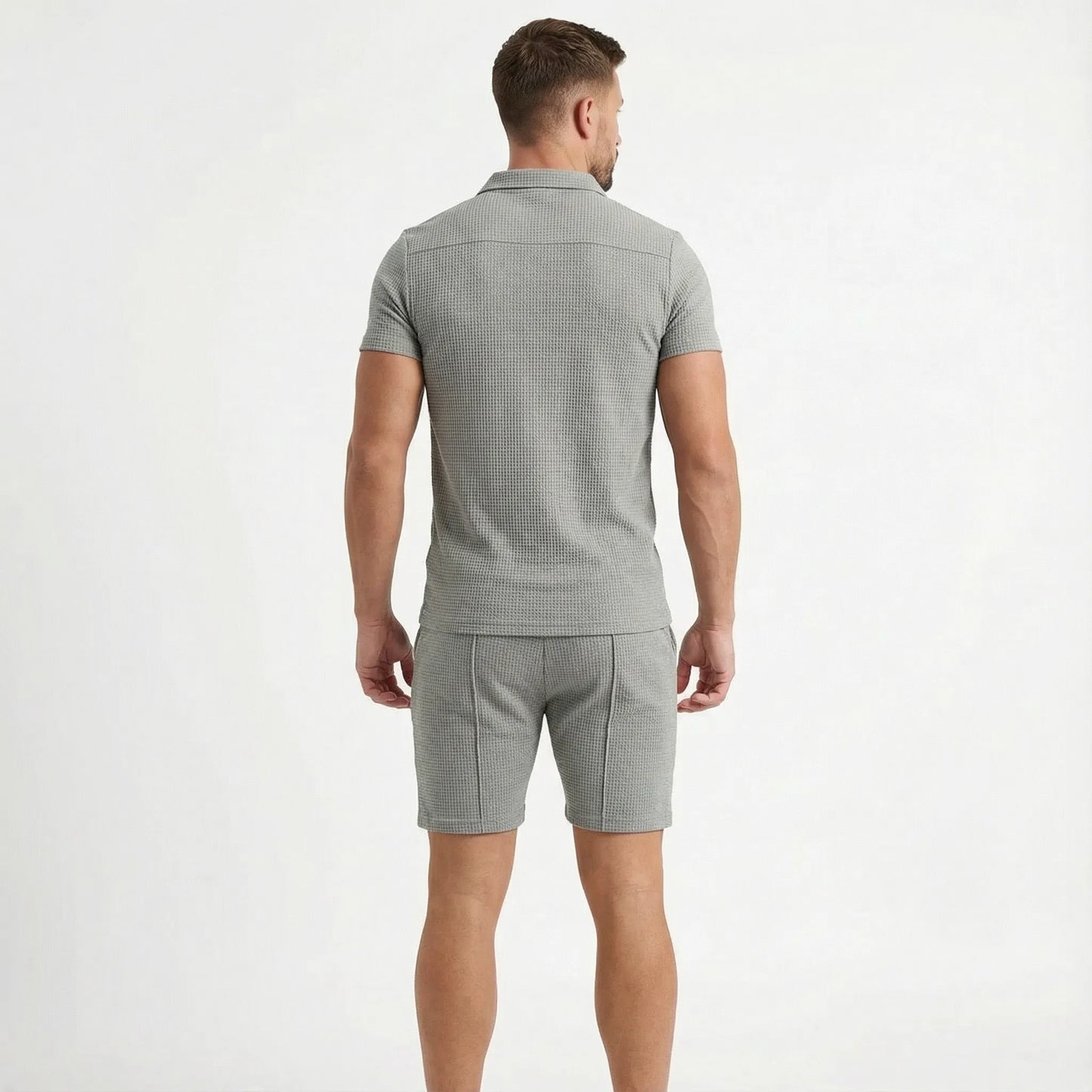 The Summer Quarter-Zip Casual Set