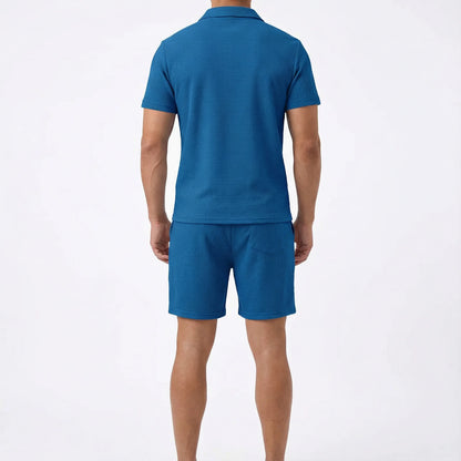The Summer Quarter-Zip Casual Set