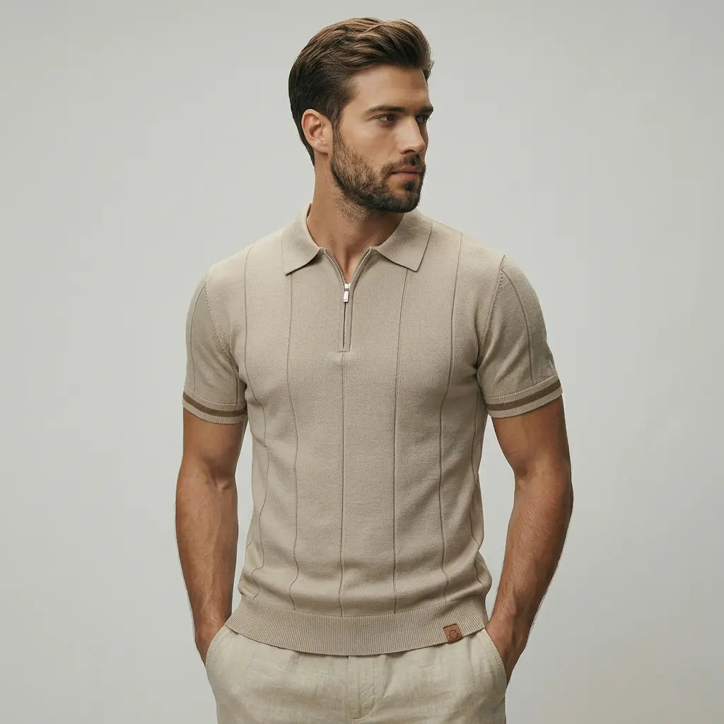 The Monte Carlo Quarter-Zip Polo