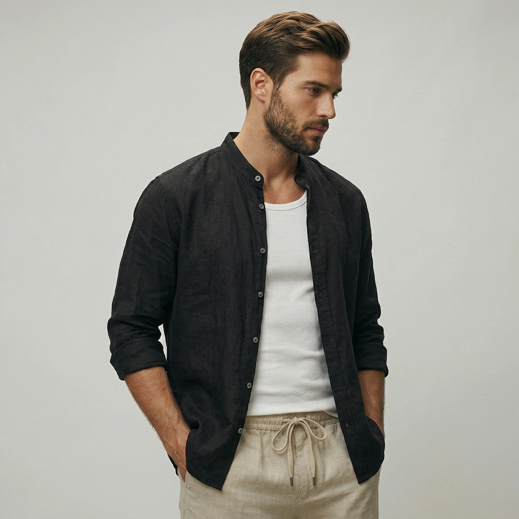 The Horizon Casual Stand Collar Shirt