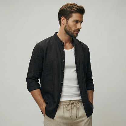 The Horizon Casual Stand Collar Shirt