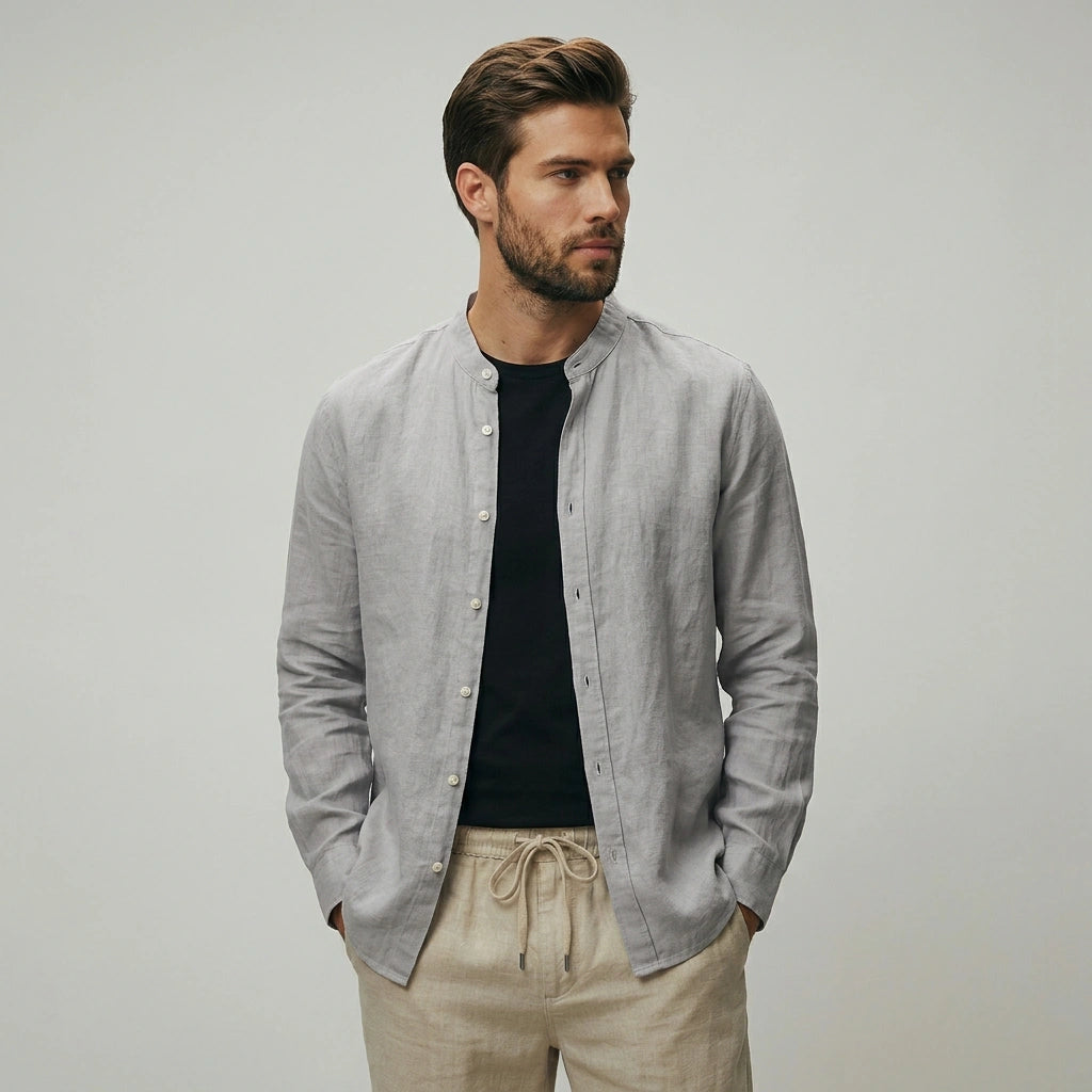The Horizon Casual Stand Collar Shirt