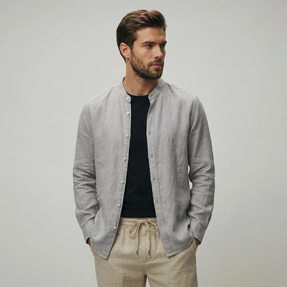 The Horizon Casual Stand Collar Shirt