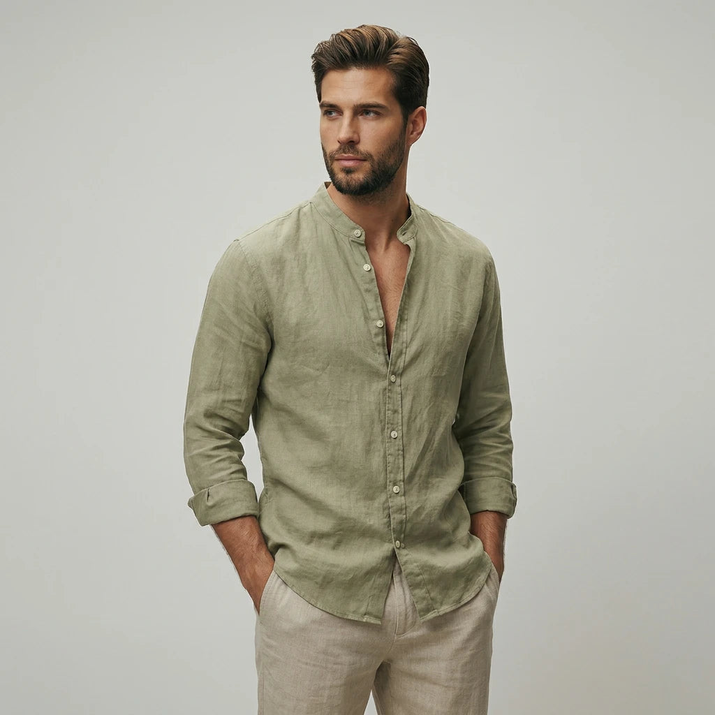 The Horizon Casual Stand Collar Shirt