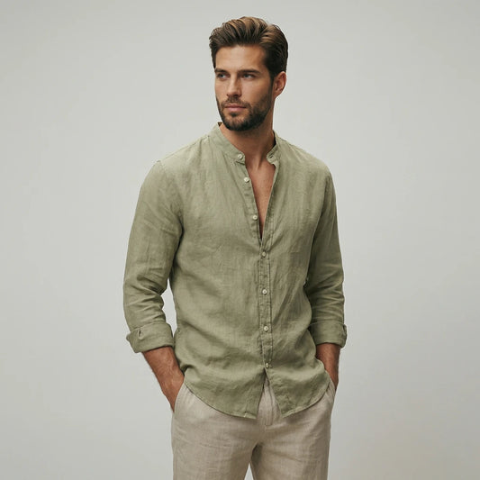The Horizon Casual Stand Collar Shirt