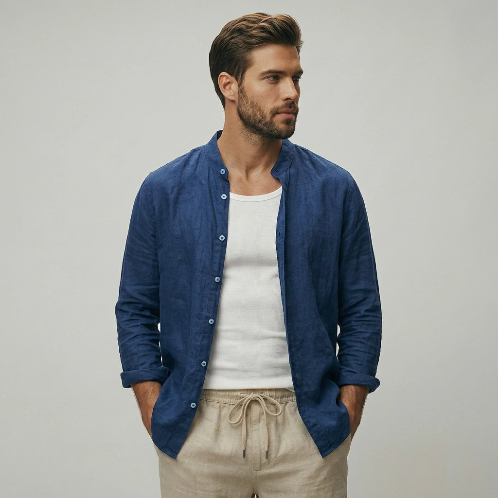 The Horizon Casual Stand Collar Shirt