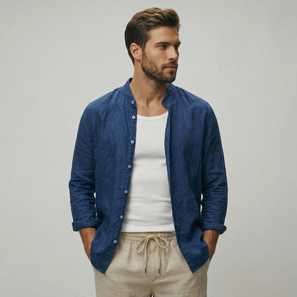 The Horizon Casual Stand Collar Shirt
