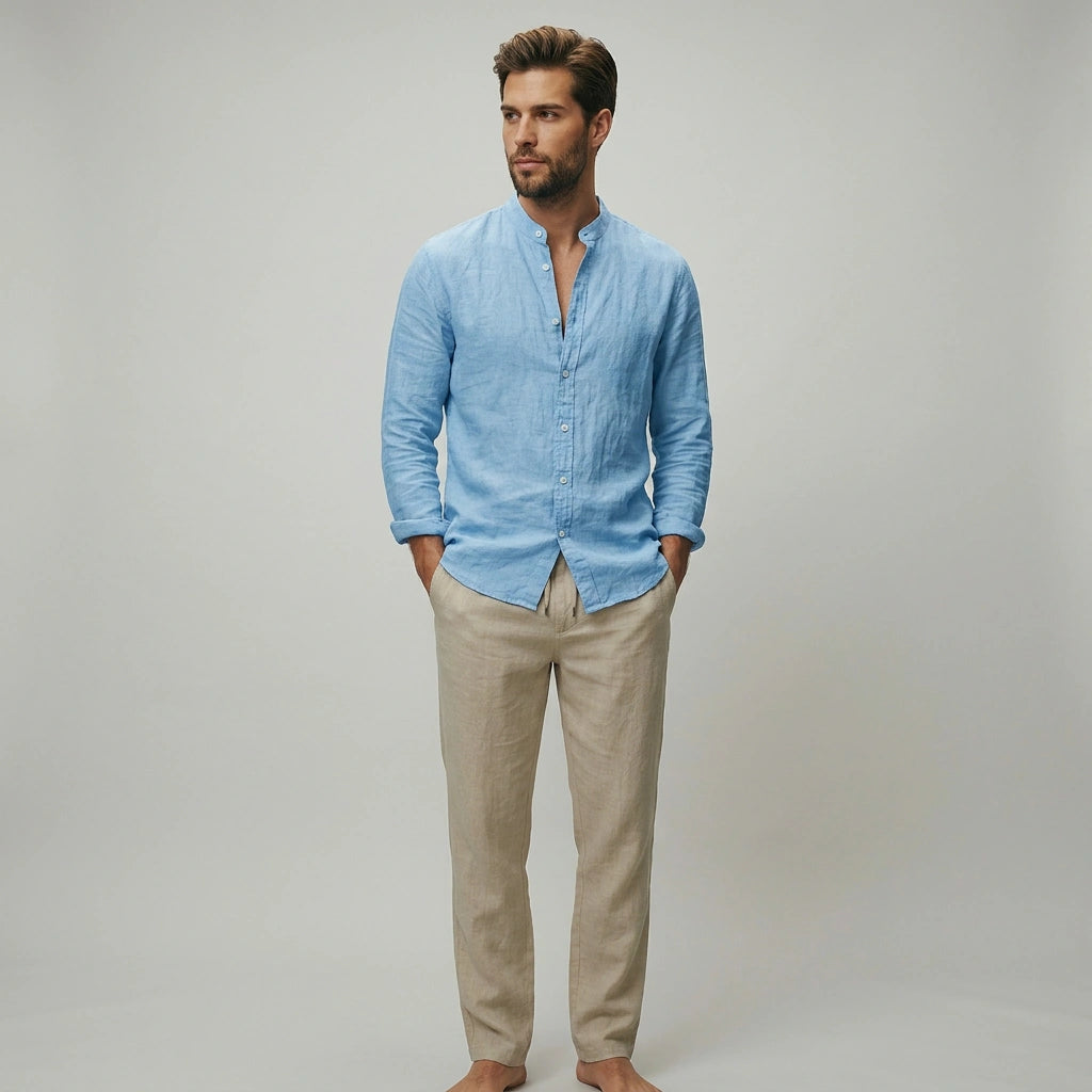 The Horizon Casual Stand Collar Shirt