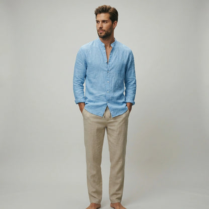 The Horizon Casual Stand Collar Shirt