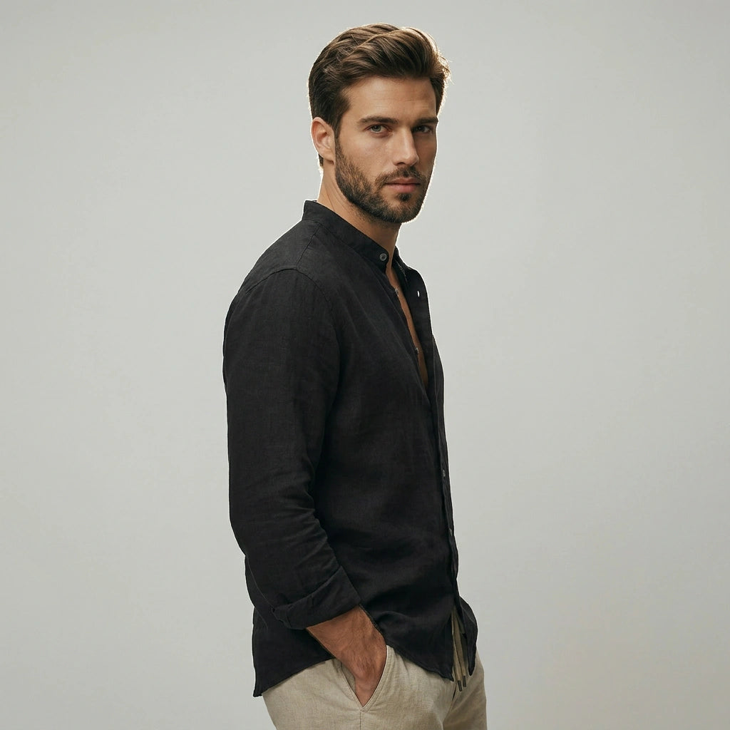 The Horizon Casual Stand Collar Shirt