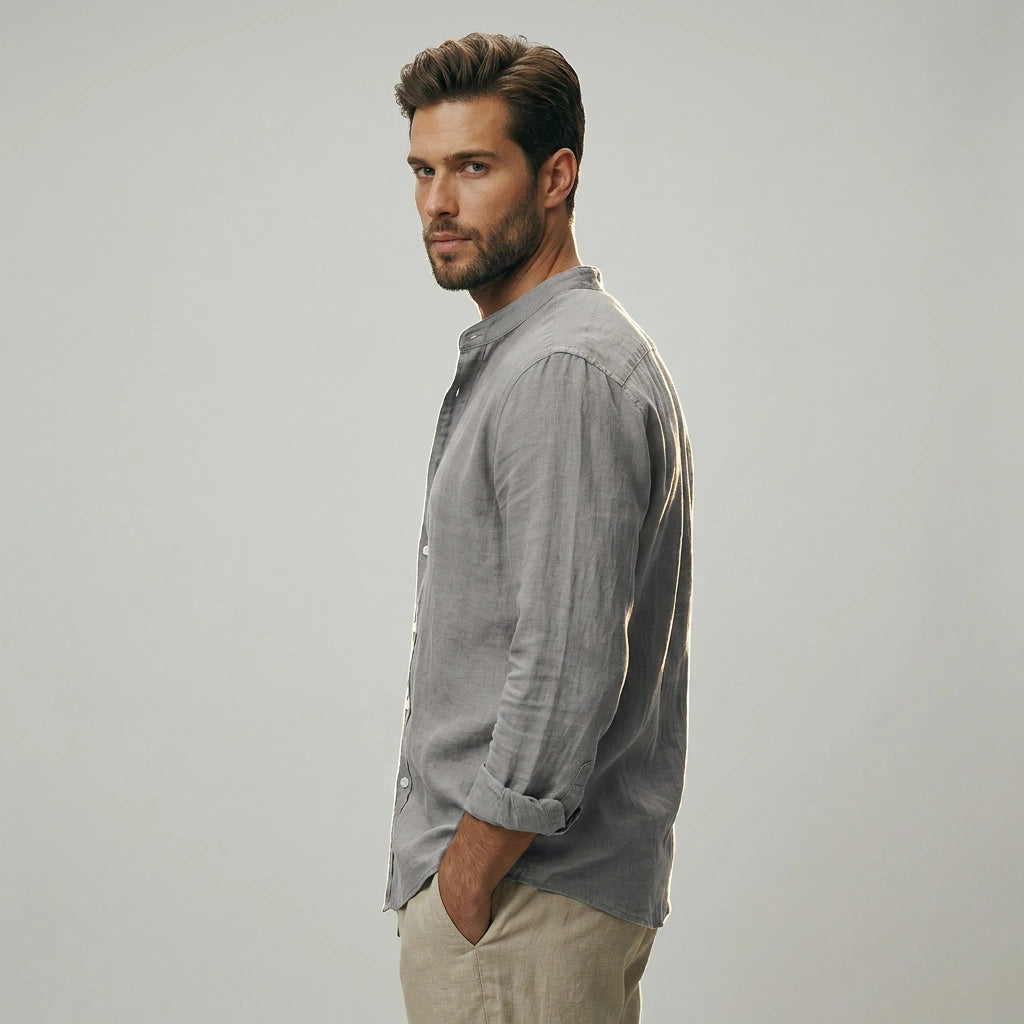 The Horizon Casual Stand Collar Shirt