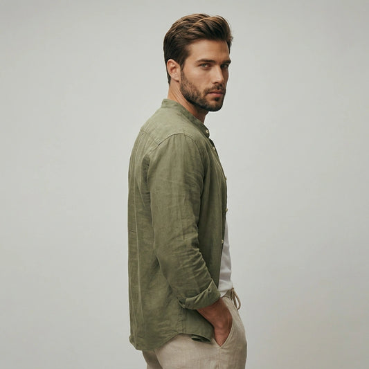 The Horizon Casual Stand Collar Shirt