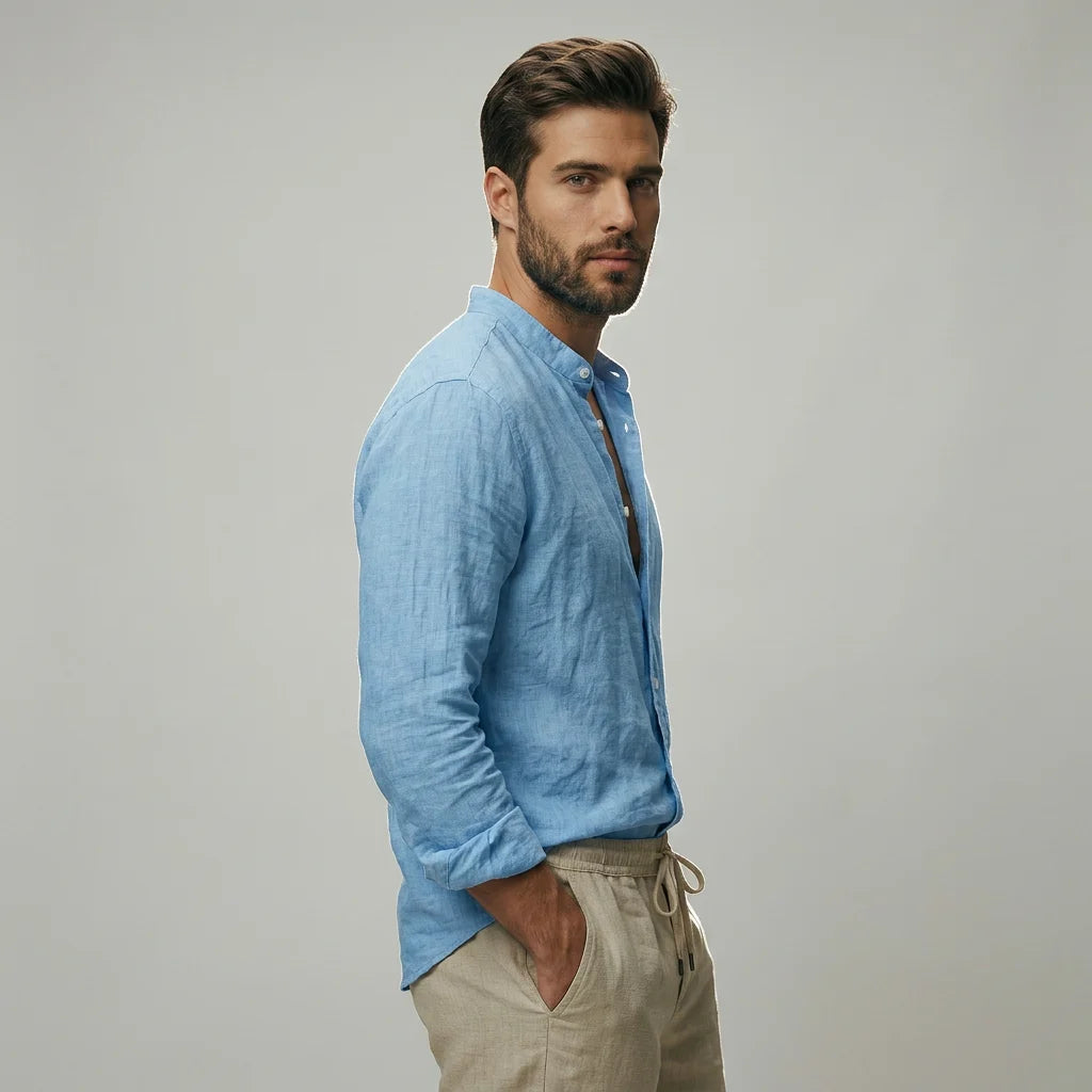 The Horizon Casual Stand Collar Shirt